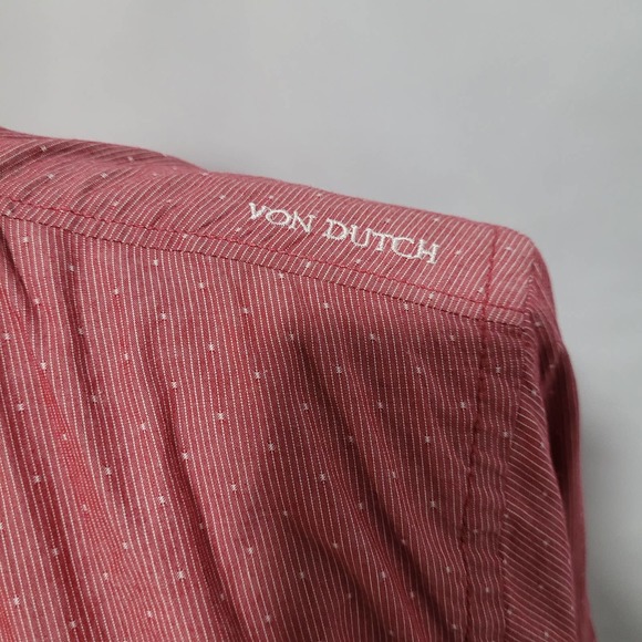 Men's Vintage Kustommade Von Dutch shirt long sleeve button up shirt Size Small - Picture 2 of 5